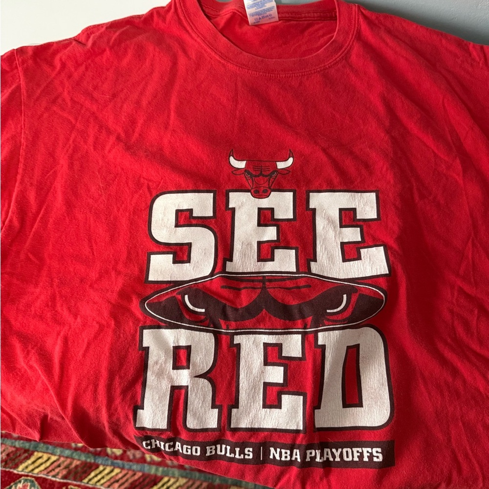 Gildan Red NBA Playoffs Tee
